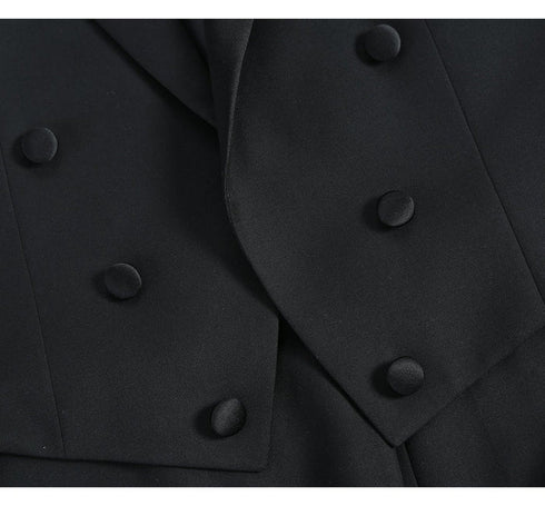 Mens 80s Prom Suit Perfect Outfit - Mens Classic Full Dress Tail Black Tuxedo